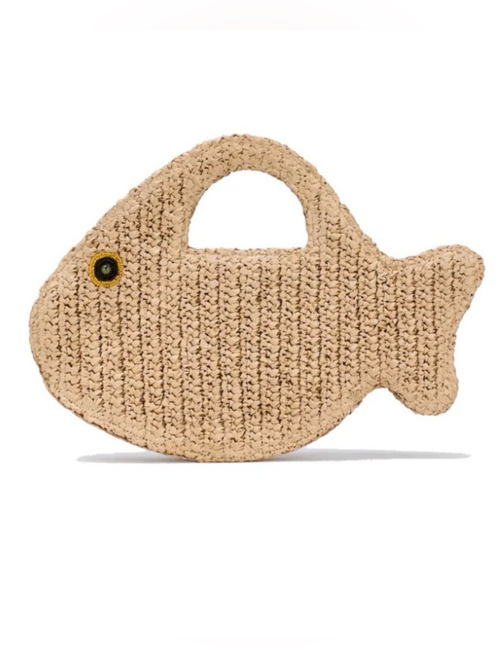 New Savanna Natural Straw Fish-Shaped  Bag